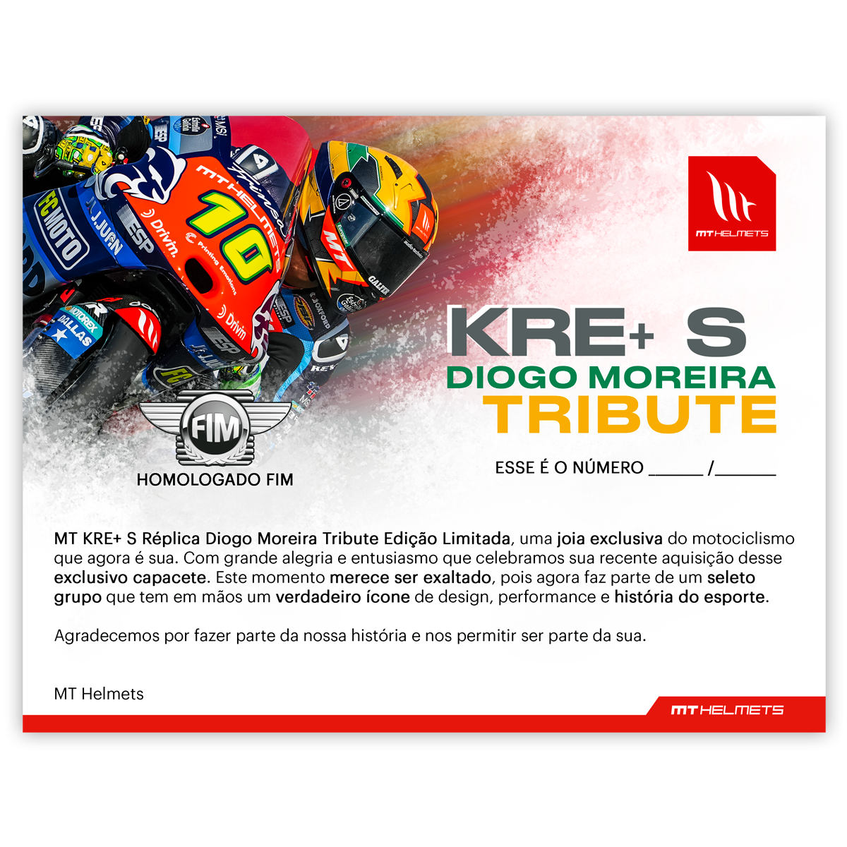 MT KRE+S FIM - DIOGO MOREIRA 23 TRIBUTE A3 LIMITED EDITION GLOSS - Imagem 7